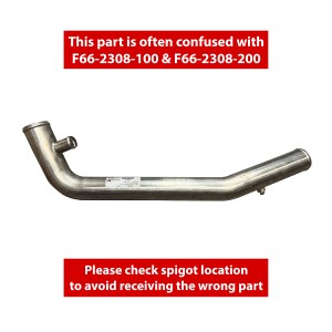 F66-2280 Stainless Steel Coolant Pipe for Kenworth Trucks